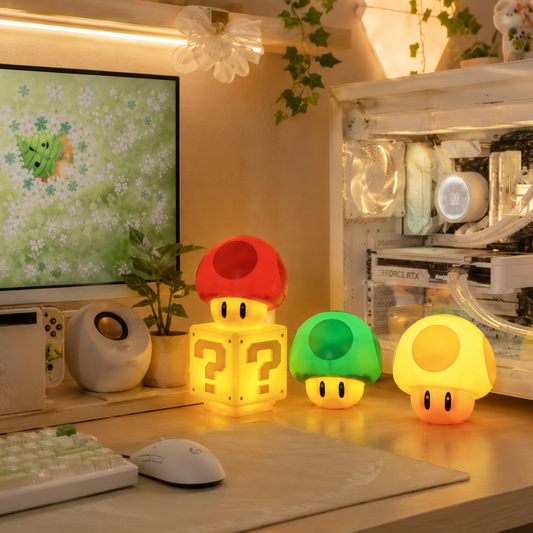 Retro Block Lamp - Mario-inspired Night Lamp