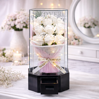Éternelle Rose Bouquet - Bouquet Music Box