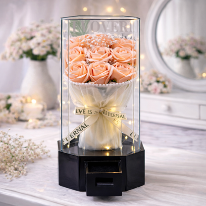 Éternelle Rose Bouquet - Bouquet Music Box