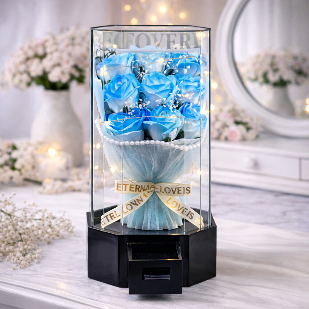 Éternelle Rose Bouquet - Bouquet Music Box