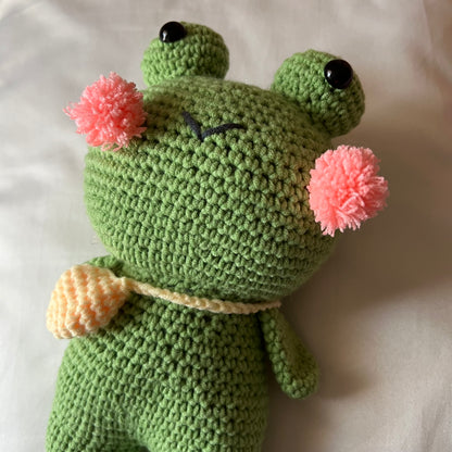 [Handmade Crochet] Cece 🐸 — The Messenger Frog WabiSnuggle Plush